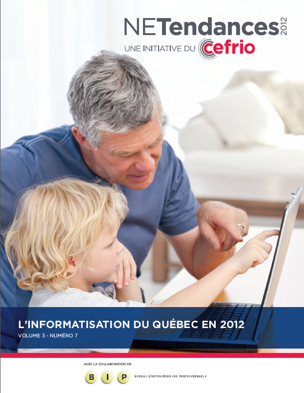 Page couverture de Informatisation au Québec en 2012 du CEFRIO